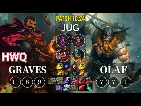 RWS HwQ Graves vs Olaf Jungle - KR Patch 10.24