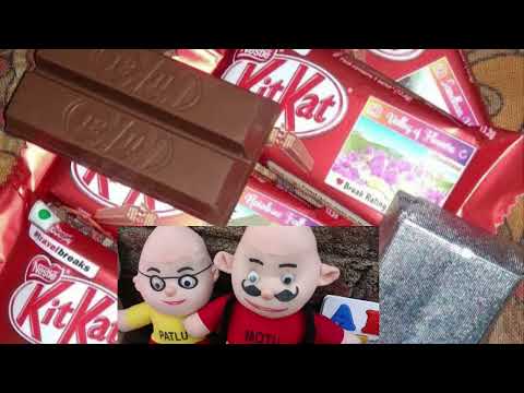 choclate unboxing - motu paglu video - cartoon with chocolate