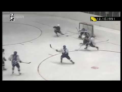 Slovan - Košice 4 - 5 pp, 8. kolo FHL 1991/1992, 12. 10. 1991, ČST F1 (ČT Sport)