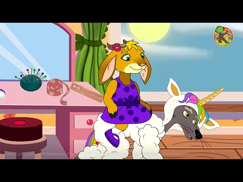 Der Wolf und Die Sieben Geißlein - Die Modische Ziege Einhorn-Freund | KONDOSAN Deutsch - Märchen
