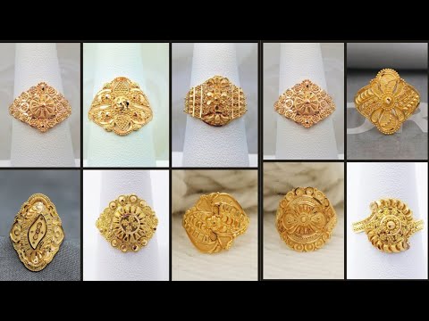 New Gold Ring Designs For Women's With Price || Daily Use Ring Design In Gold 