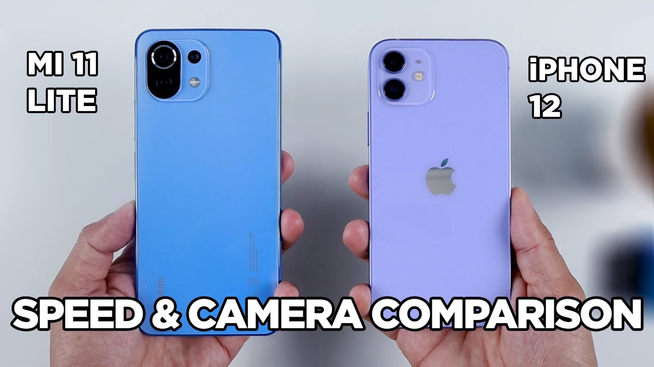 Mi 11 Lite vs iPhone 12 SPEED TEST & CAMERA Comparison | Zeibiz