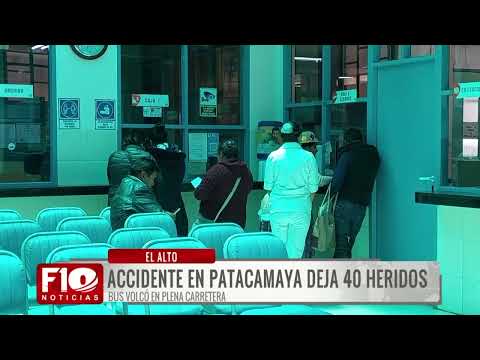 Accidente en Patacamaya deja 40 heridos, la mitad son venezolanos