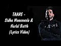 Taare (Lyrics) Sidhu Moosewala & Harlal Batth | Latest Punjabi Song 2020