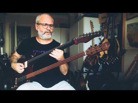 Salih Korkut Peker - Hicaz on Double Neck (Fretless guitar, çağlama)
