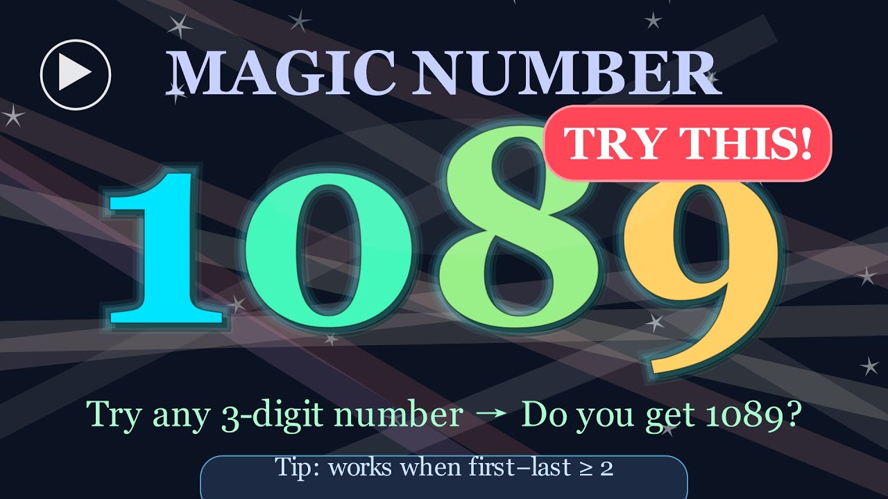 The Amazing 1089 Math Trick Explained Step by Step!