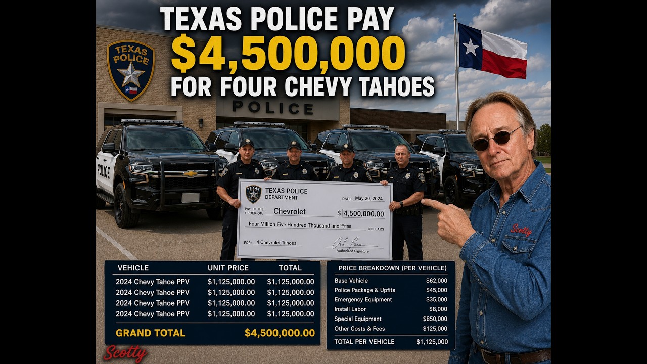 Government Pays 4.5 Million for 4 Chevy Tahoes