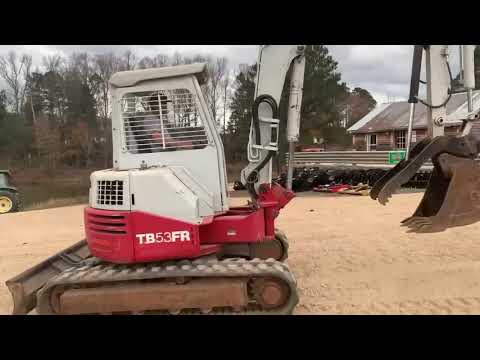 TB53FR Takeuchi Excavator with Hydraulic Thumb