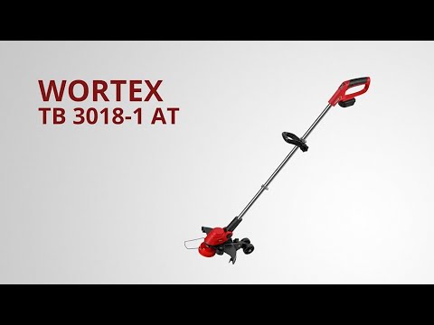 фото триммер аккумуляторный wortex (вортекс) tb 3018-1 xlt 18в, 1 акк., 2 ач, ширина скашивания350 мм, ле 0