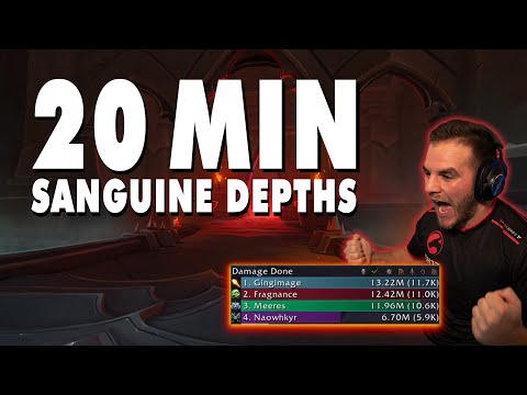 Three Chesting a +18 -  Echo MDI Sanguine Depths time trial Gingi Mage PoV