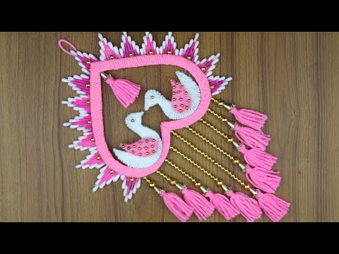 Woolen art and craft - Woolen Door/Wall Hanging Making...