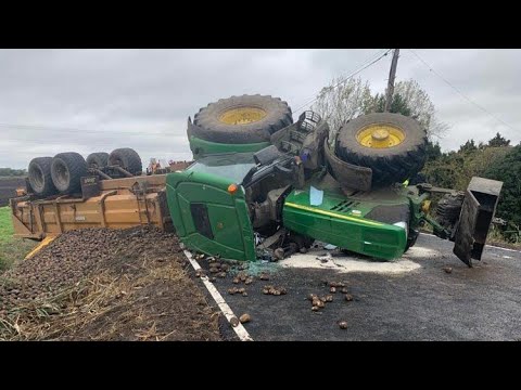 Amazing Tractor Crashes | Farm fails and mishaps