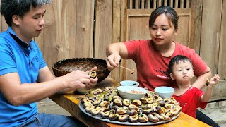 How to find wild snails | How to prepare special wild snail dish - Chúc Tòn Bình