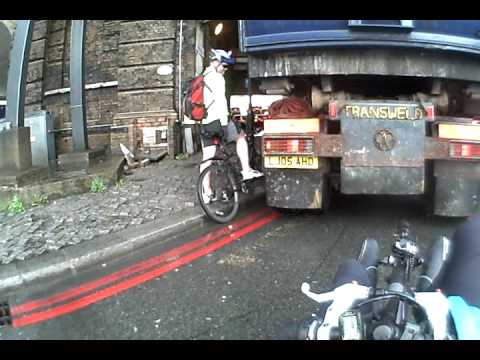 I thought this cyclist was going to be dead...