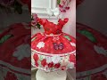 Vestido Infantil Vermelho Jardim das Borboletas Pérolas Natal