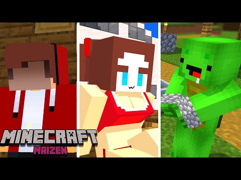 Best of Maizen Part 1💕 - Minecraft Parody Animation Mikey and JJ