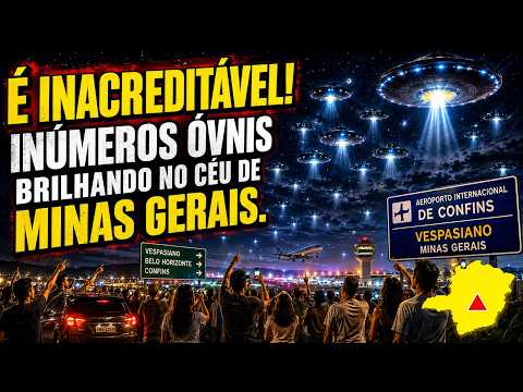 INÚMEROS UFOS NO CÉU DE MINAS GERAIS PERTO DO AEROPORTO DE CONFINS, O QUE ESTÁ PARA ACONTECER?