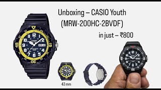 Unboxing CASIO Youth ( MRW-200HC-2BVDF ) in just ₹ 800💥💥#casio #watch #fashion #viral