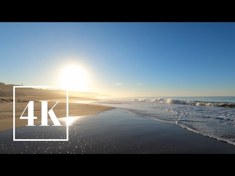 ASMR 🎧 Zuma Beach, Malibu California Sunrise Walk 🌅 3D Binaural Ocean Waves Sound 🌊