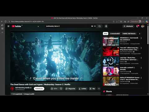 653 The Dead Dance with Enid and Agnes Wednesday Season 2 Netflix YouTube – 1 profil – Micro