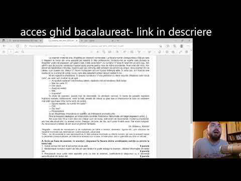 Bacalaureat 2022- Test de antrenament