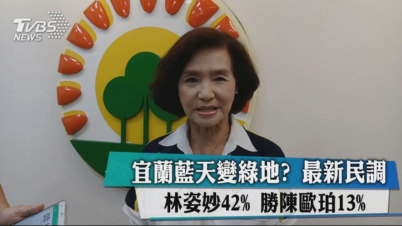宜蘭綠地變藍天?最新民調林姿妙42%勝陳歐珀13%