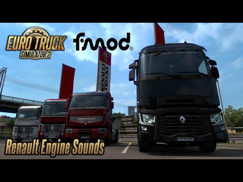 Euro Truck Simulator 2 1.37 FMOD SCS Renault Trucks Engine Sounds (Premium, Magnum, T)