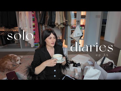solo diaries | ep 34 | home vlog, new bangs, Christmas events and unboxing new purchases