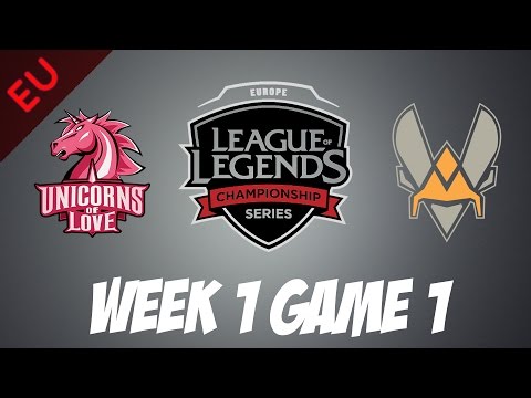 Vitality vs Unicorns Of Love | Game 1 | HIGHLIGHTS | EU LCS Spring Split 2017