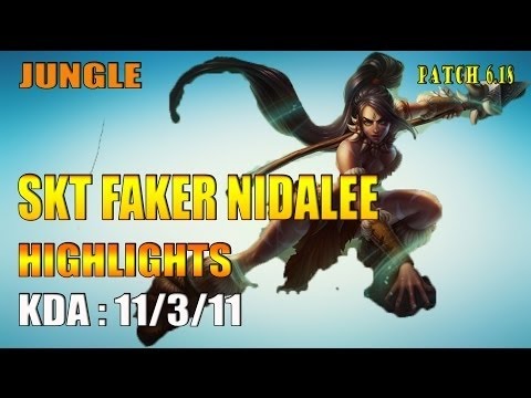 SKT Faker Nidalee vs Elise Jungle - Highlights (September 12, 2016)