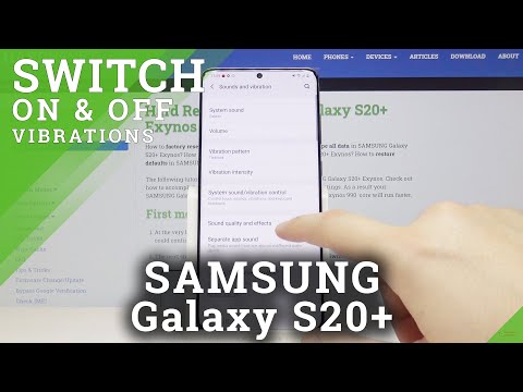 How to Change Vibration Settings on SAMSUNG Galaxy S20+