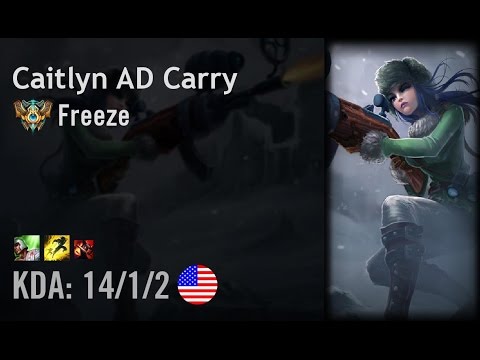 Caitlyn AD Carry vs Ezreal - Freeze - NA Challenger Path 6.4