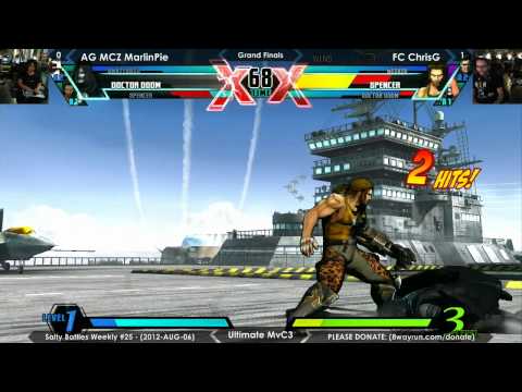Salty Battles #25 - UMvC3 GF - AG MCZ MarlinPie VS FC ChrisG