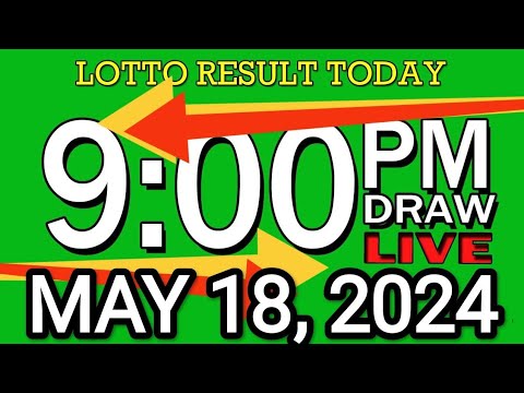 LIVE 9PM LOTTO RESULT TODAY MAY 18, 2024 #2D3DLotto #9pmlottoresultmay18,2024 #swer3result