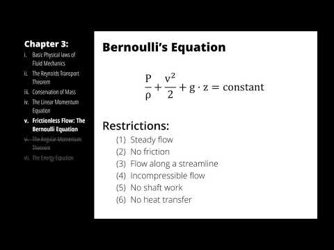 Conservation of Energy Addendum - "Bernoulli's Principle"