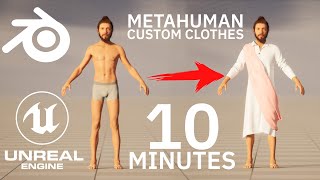 Custom clothes for UE Metahuman / UE4-5 / Blender 3+ /MarvelousDesigner 11