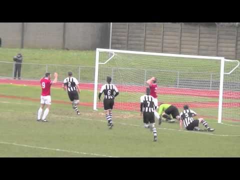 Grantham Town 1-2 FC United. 28 February 2015.
