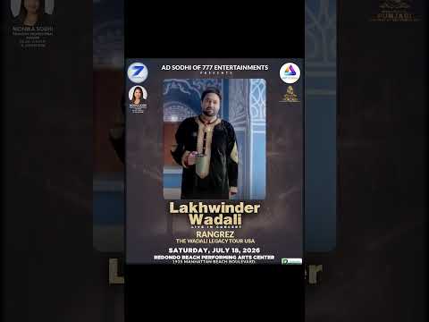 RANGREZ – The Wadali Legacy Tour 2026 | Lakhwinder Wadali LIVE in Los Angeles!