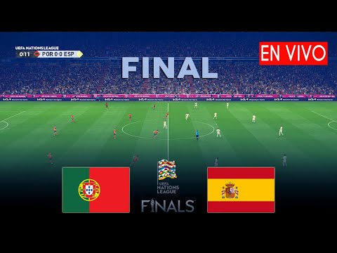 🔴 PORTUGAL vs ESPAÑA EN VIVO - FINAL NATIONS LEAGUE JUEGA CRISTIANO RONALDO vs YAMAL 🏆 eFOOTBALL PES