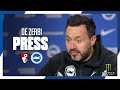 De Zerbi's Bournemouth Press Conference: Van Hecke Injury And Final Five Matches