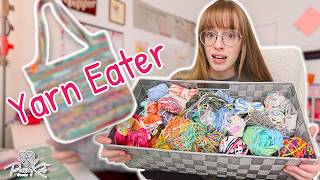 Crocheting a Scraptastic Tote | PassioKnit Vlog