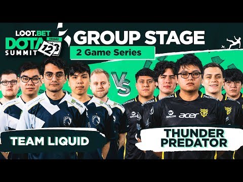 Team Liquid vs Thunder Predator Game 2 - Dota Summit 12: Group Stage