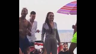 Lindsay Lohan&#39;s viral dance moves at her Lohan Beach House Mykonos