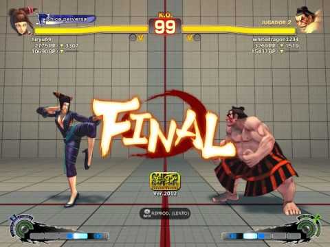 SSFIV AE 2012 Hiryu69 Juri VS Honda Whitedragon1234