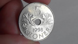 Kongeriket noreg 5 kroner 2000