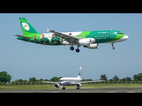(4K) Plane spotting at Dublin airport | Special liveries only!
