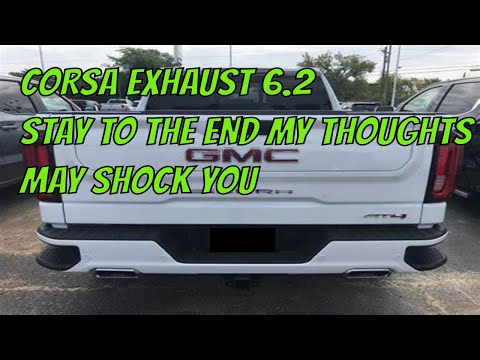 Corsa Exhaust Installation + Review 🤪on GMC Sierra AT4 4x4 real talk with matt