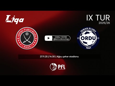 I Liqa 2025/2026 mövsümü IX tur “Difai” – MOİK