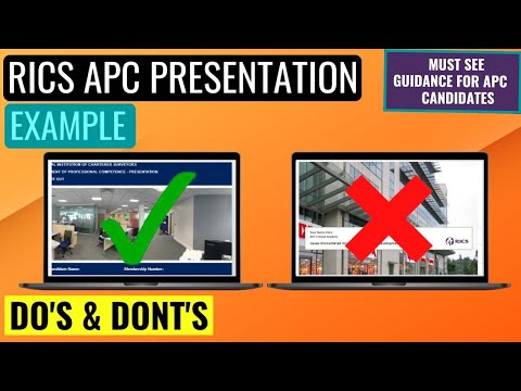 RICS APC PRESENTATION EXAMPLE - HOW TO PRESENT YOUR CASE STUDY DURING THE FINAL ASSESSMENT INTERVIEW
