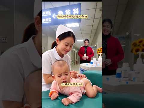 #萌娃搞笑日常 #人類幼崽 #寶寶體檢打預防針 #打針不哭的寶寶